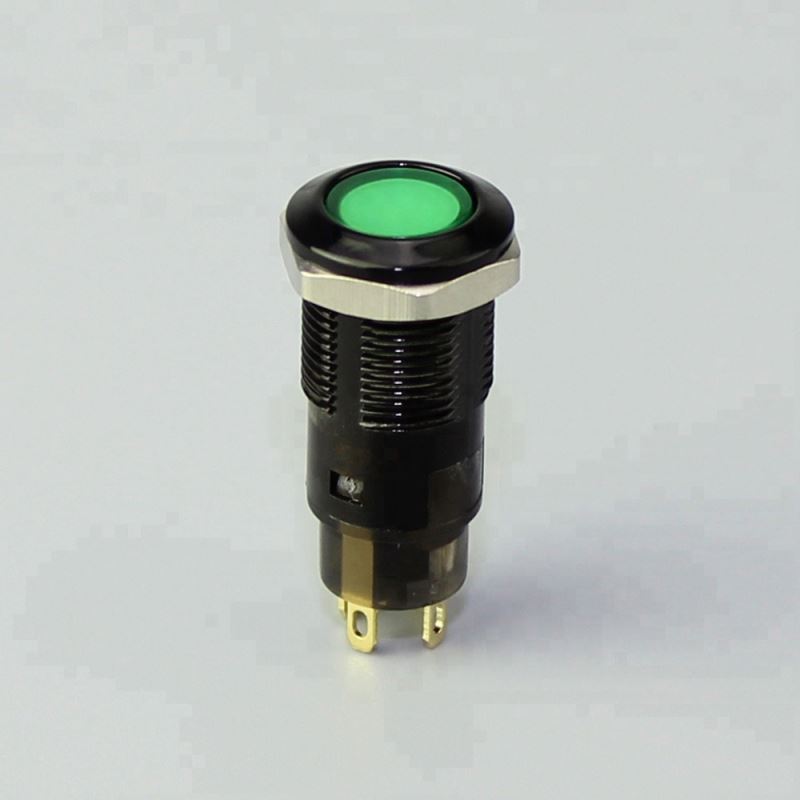 12MM Plastic Flat Button 4Pin Momentary Or Latching Illuminated Waterproof Small Round Push Button Switch