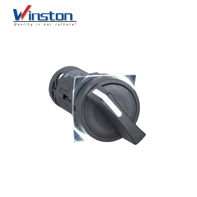 Short handle 2 Pole rotary switch button switch 22MM 2contact
