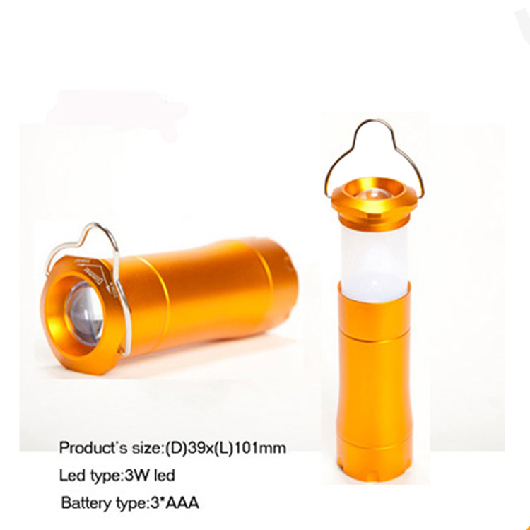 NB GOLDMORE AAA battery 3W XPE R3 portable led zoom aluminum camping lights,led adjustable camping lantern