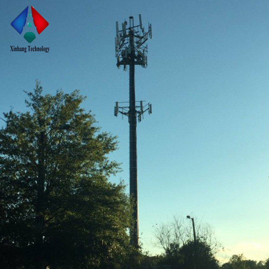 Telecom Cell Galvanized Steel Pole WIFI Tower Communication Mast