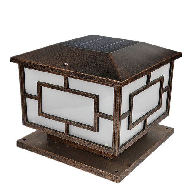 Outdoor Garden Decoration Square Solar Fence Post Lights LED (JR-3018)