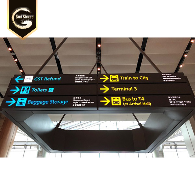 Double Side LED Light Box for Airport Guidance Sign