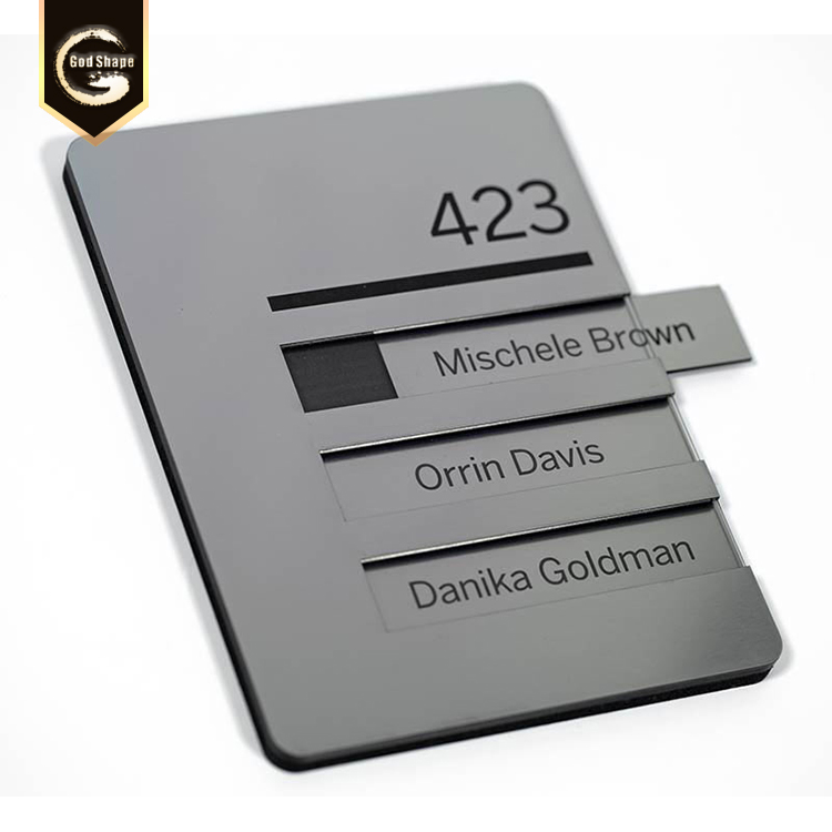 Custom made stainless steel door plate sign metal door signs office sign