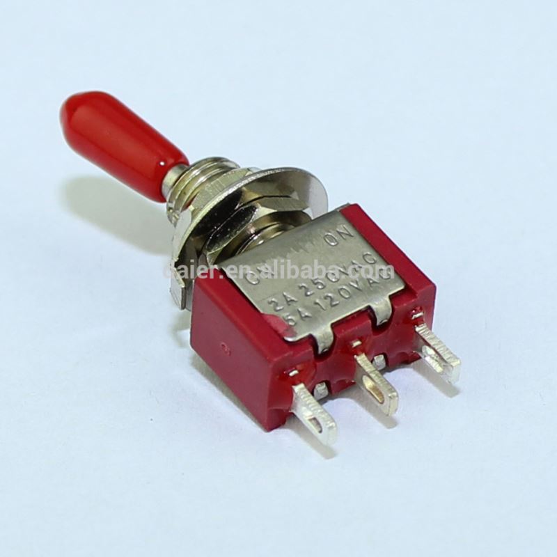 6MM SPDT 3 Pin ON-ON Mini Toggle Switch 3A 250VAC 6A 125VAC KNX