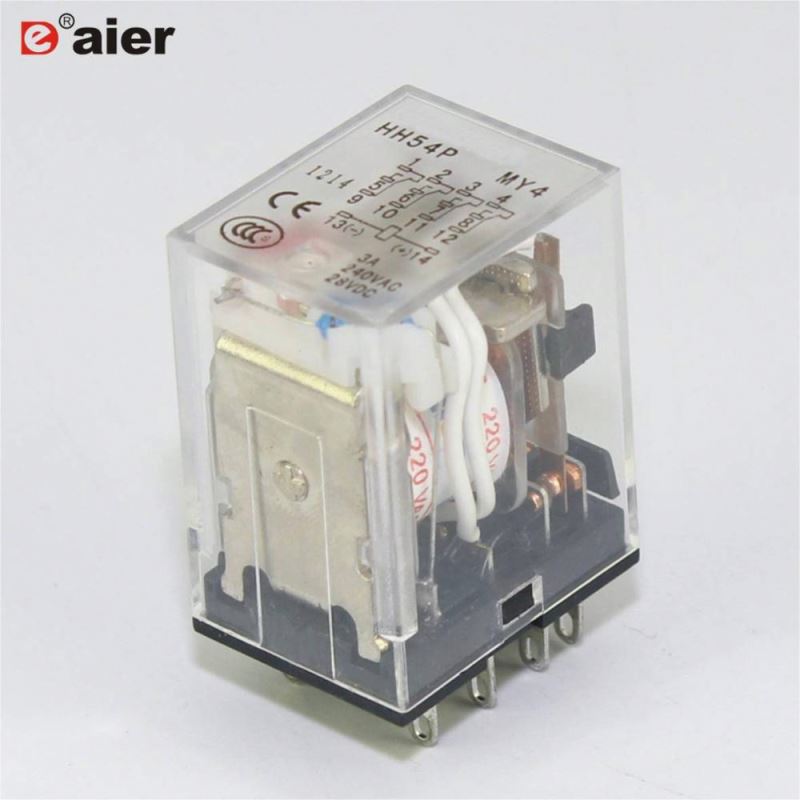 AC 240V DC 28V 14 Pins 4NO4NC Ormon 12V 220V Relay HH54P/MY4 Micro Power Relay 3A