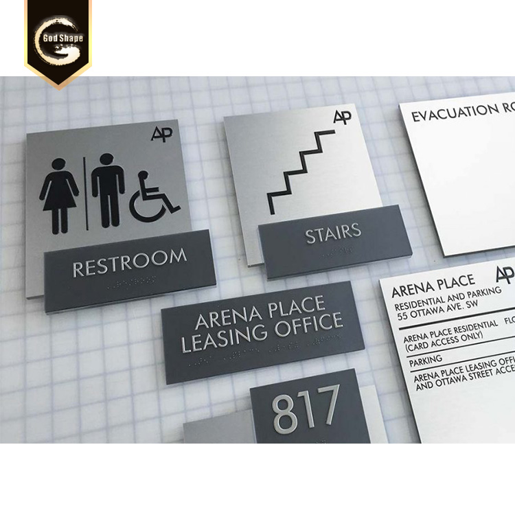 Floor Signs Floor Signage Acrylic Elevator Floor Indicator Number Sign Plate Wall mounted Floating  Index Sign