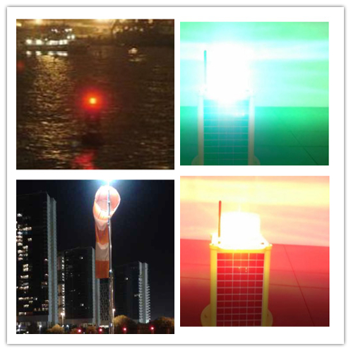 JV-LS-C-6-1 5 Colors Marine Lantern Led Lantern Solar Rechargeable Navigation Lights