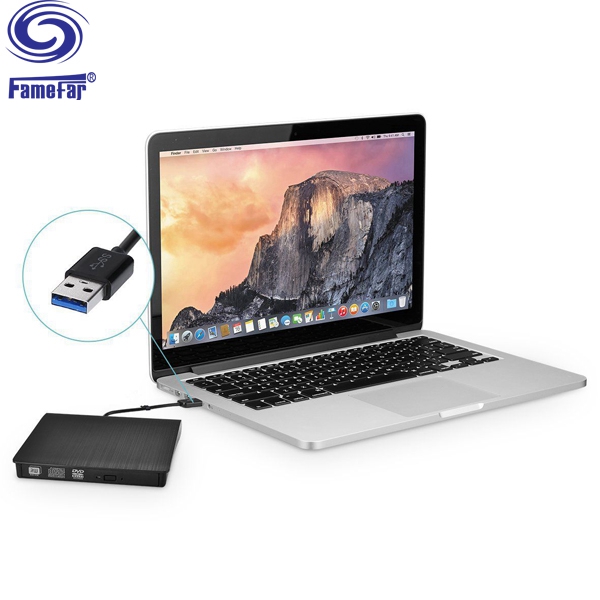 Portable Slim replace laptop dvd drive External USB DVDROM DVDRW Burner Writer For Netbook PC