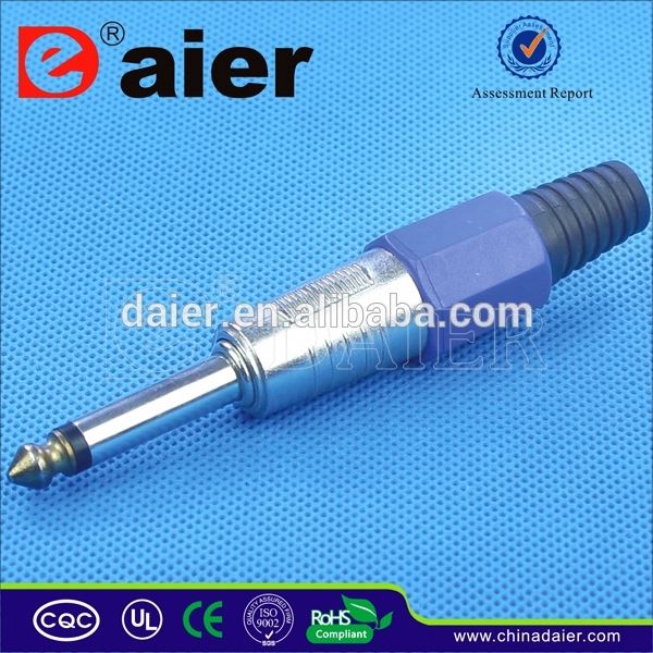 Best offer 6.35mm jack plug for microphone audio video gold pin