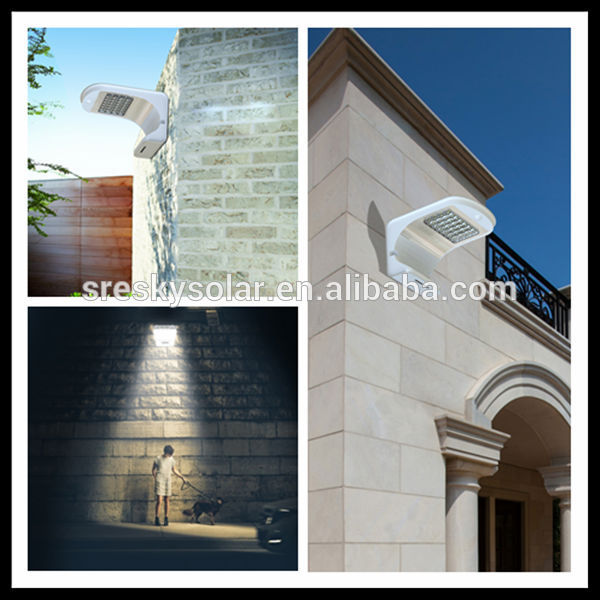 10W Rechargeable Modern Solar Led Outdoor Wall Light For Sale