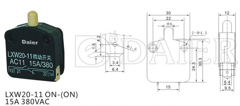 LXW20-11 ON-(ON) Micro Momentary Push Button Switch
