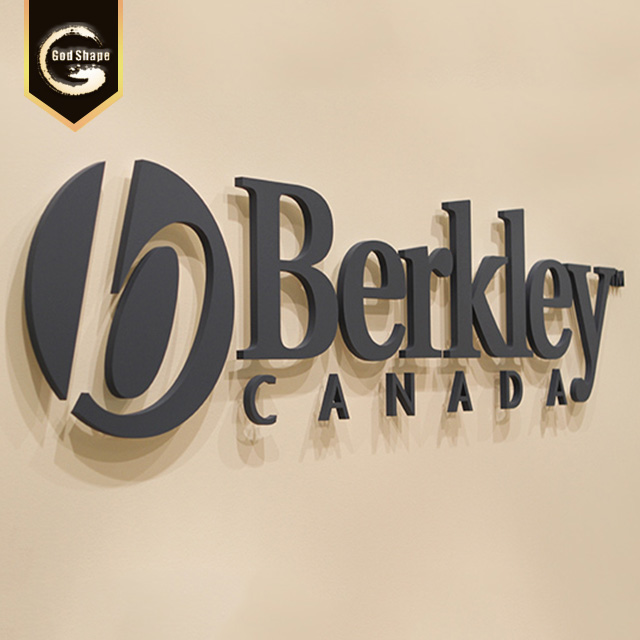 Black Stainless Steel Factory Non-illuminated 3D Laser Cut Letter Alphabet Number Signs