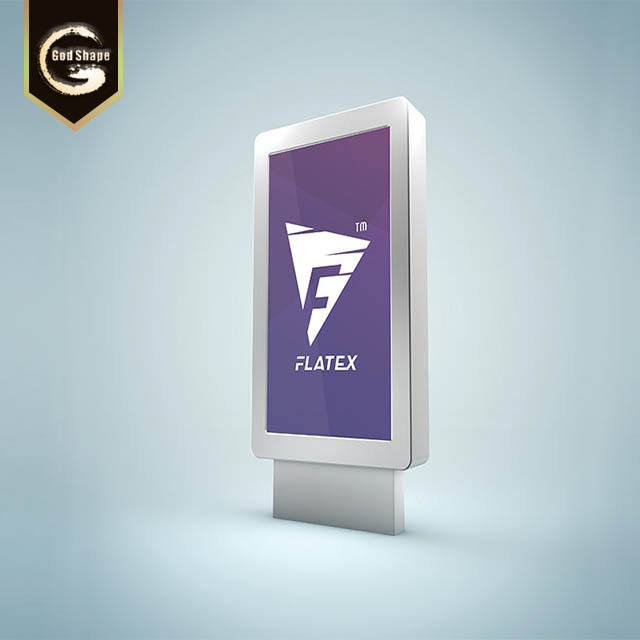 Large size stainless steel frame outdoor illuminated led freestanding display sign