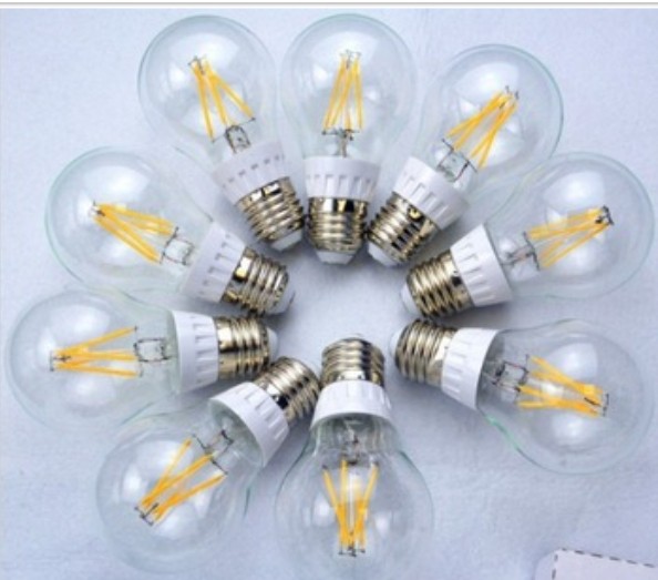 e27 6W energy saving clear glass led bulb light/led filament lamp