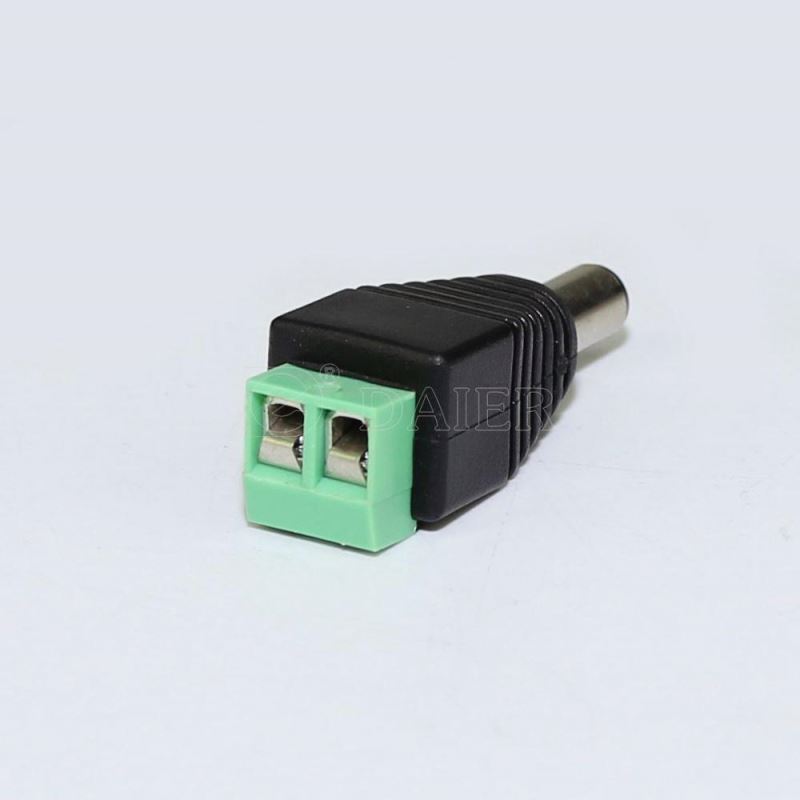 CCTV Camera 12V Male 2.1x5.5MM DC Power Jack Plug Connector