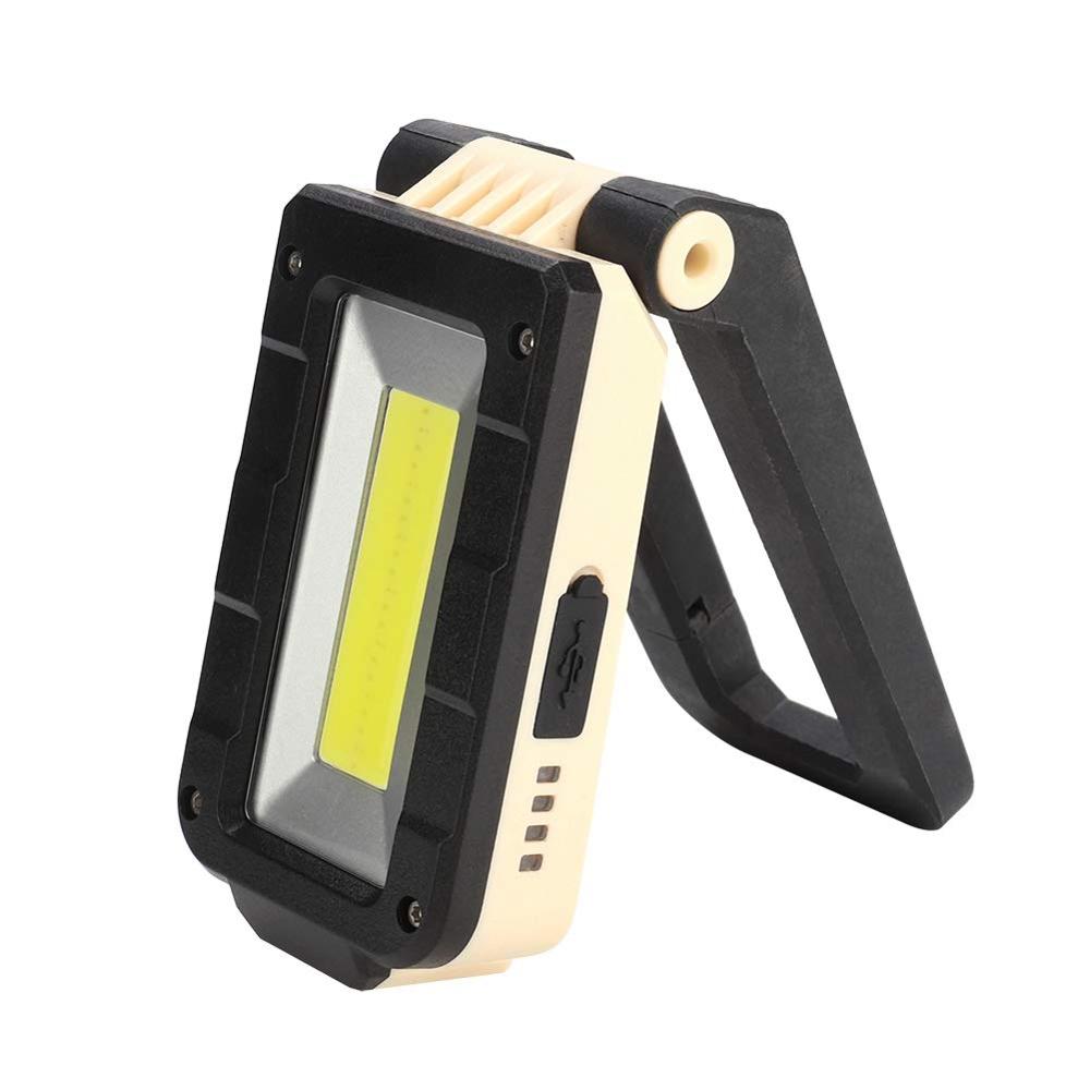 350LM Magnetic Hook Torch Flashlight USB Rechargeable Inspection Lamp Handheld Folding 3W Cob 1W XPE LED Work Light with Stand
