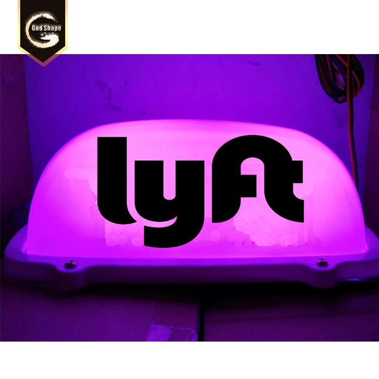Uber Car Roof Top Advertising Signage Taxi Sign LED Light Box for sale