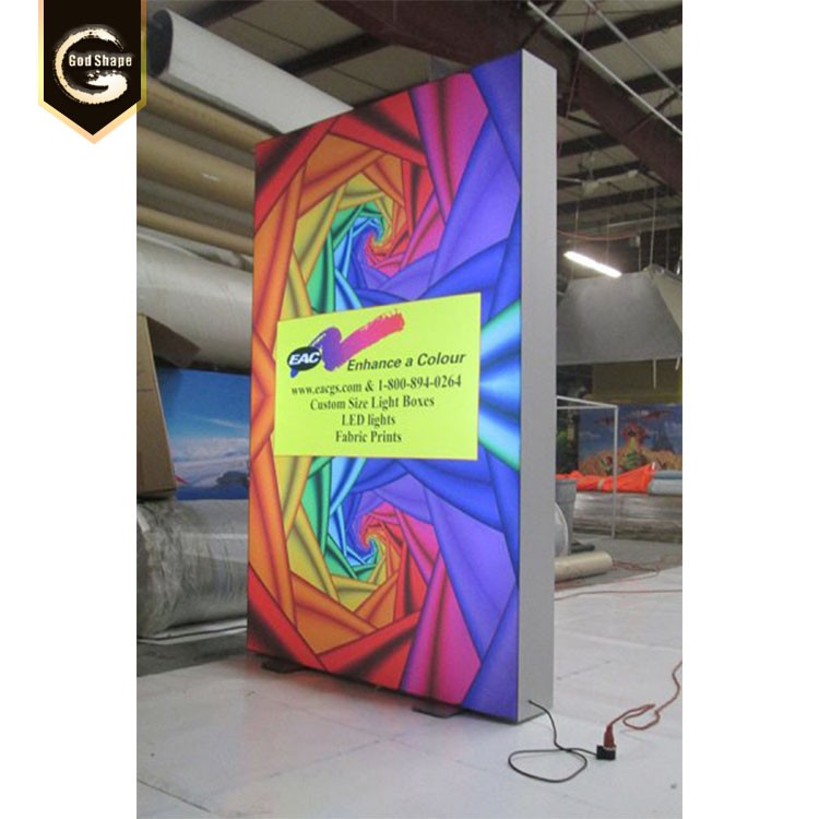TradeShow Display Standing Advertising Textile LightBox Custom Acrylic Light Bocx