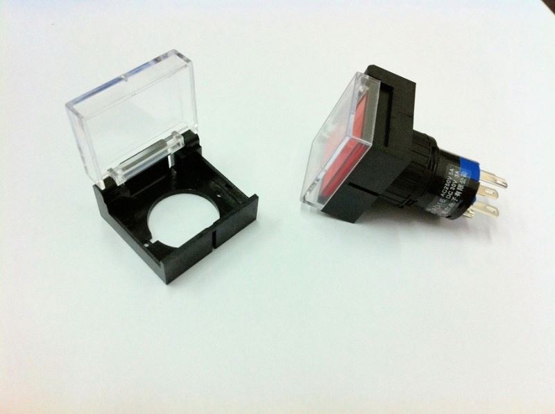 Plastic pushbutton caps