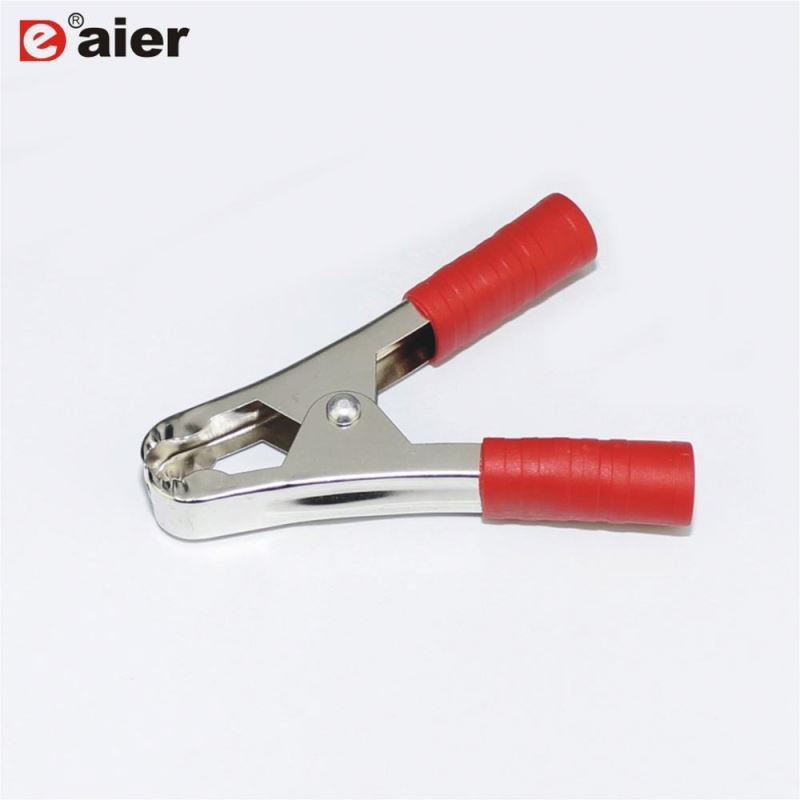 100A Auto Large Steel Test Clips Battery Alligator Clips With Cable