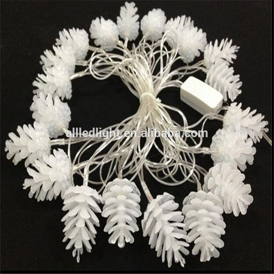 facotry wholesale 110V 220V outdoor led pinecone fairy lights