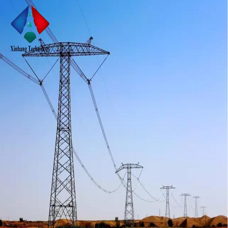 double circuit towers steel lattice poles electric transmission line power cable tower