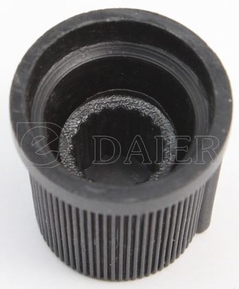 Audio Equipment Knurled Turning Plastic 6MM Potentiometer Knob