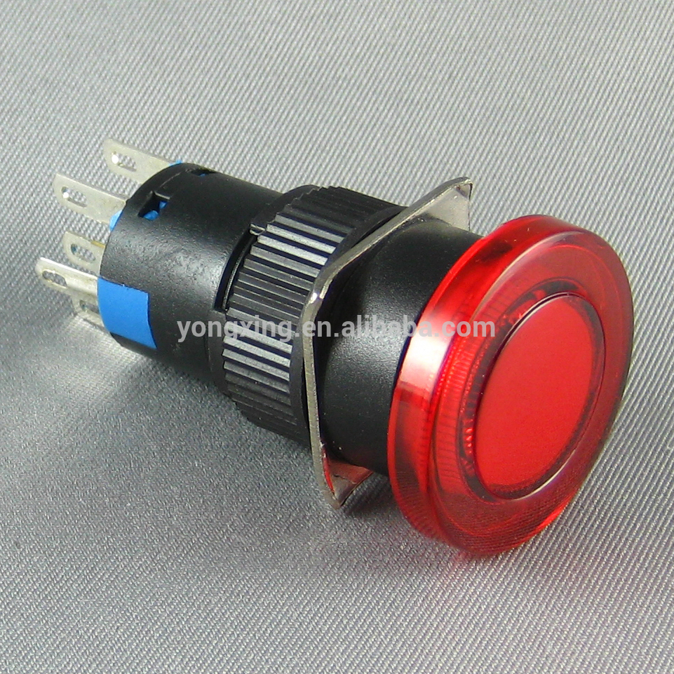 IP40 3A 250V 2  3 5  pin  16mm led momentary push button switch