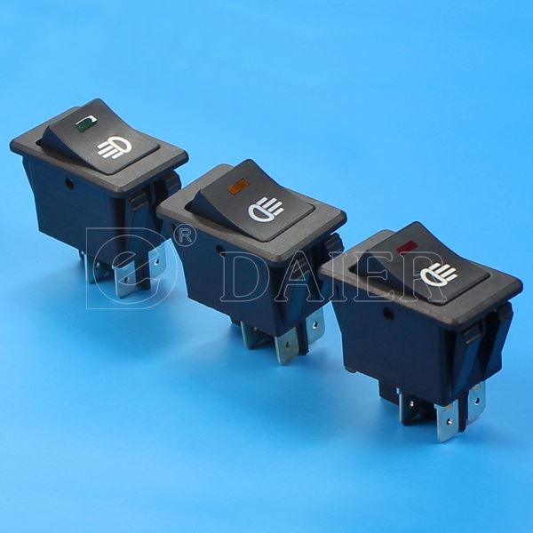 ASW-17D 35A DPST 4 Pin 2 Way Electrical Car Switch ON OFF With LED