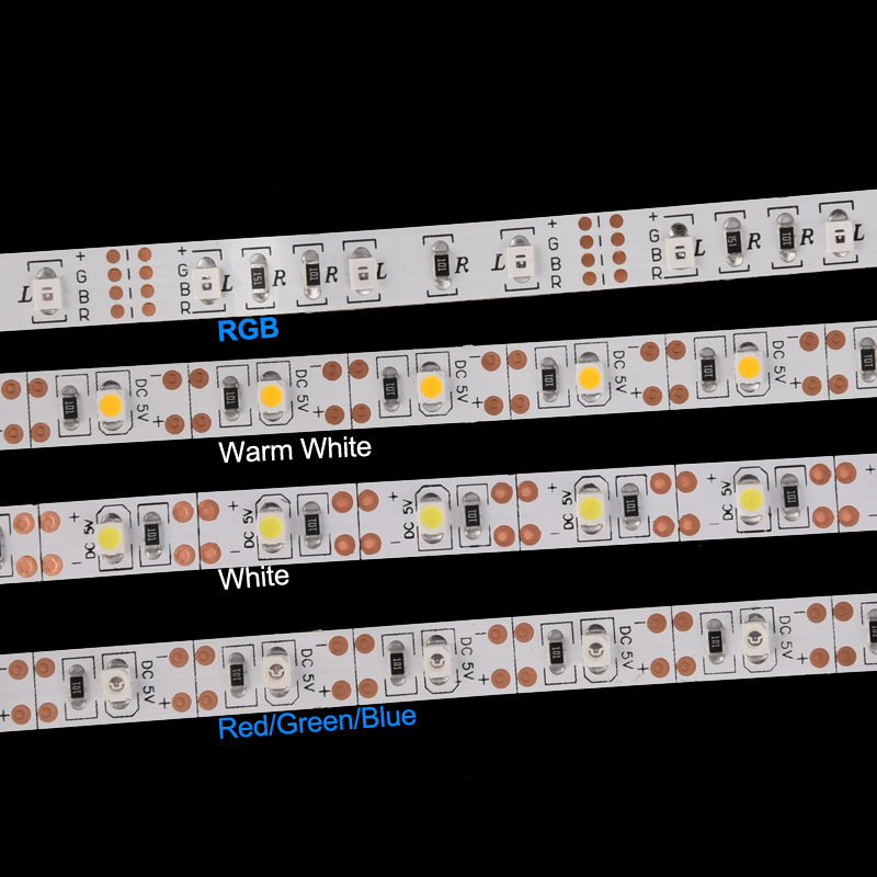 RGB LED Strip Waterproof DC 5V USB LED Light Tape Flexible Lighting 2835 tv usb led strip 5v 2835 3528 single single rgb