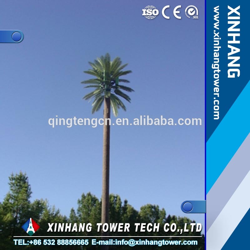 camouflaged communication palm tree monopole