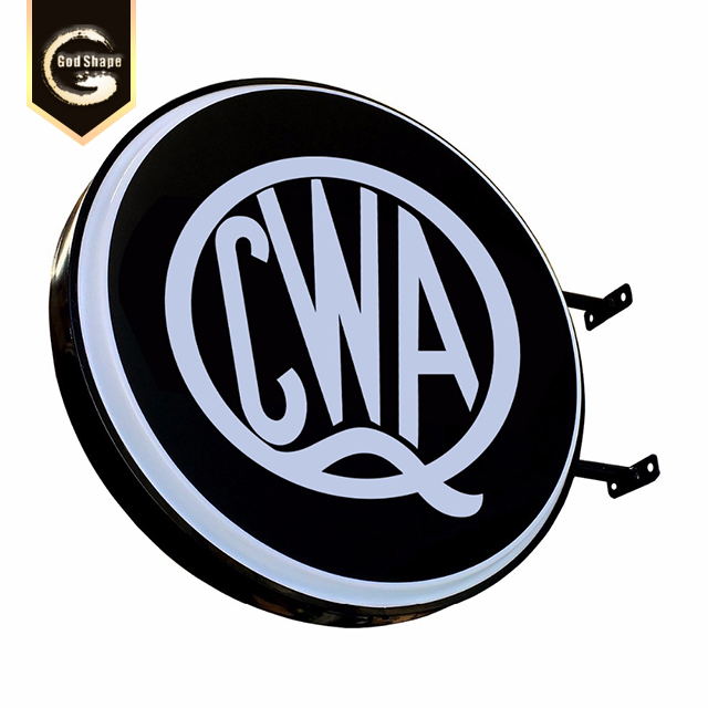 Double Sided Circular Outdoor Advertising Round Light Box