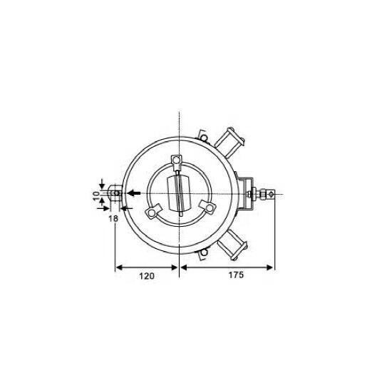 2*60W China Marine double-deck stainless steel navigation signal light CXH3-10B