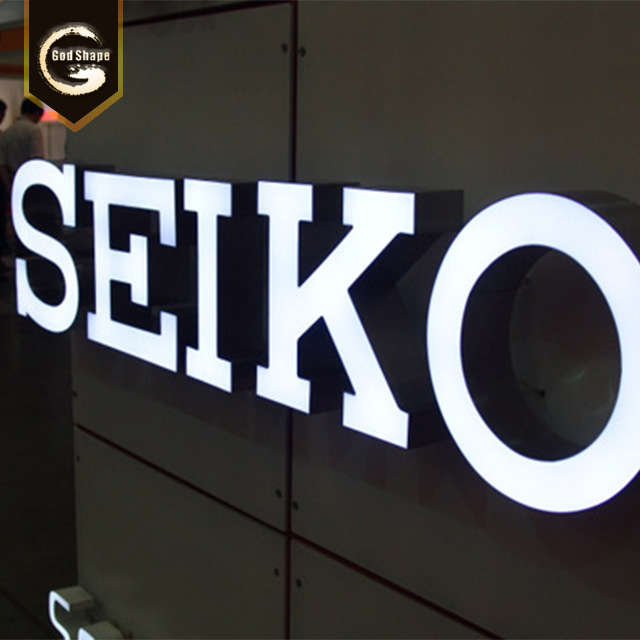 Customized Led 3d sign Illuminated Sign Wall Mounted Pizza Car Logo Clothing Shop Shopfront Frontlit Channel Letters Signage