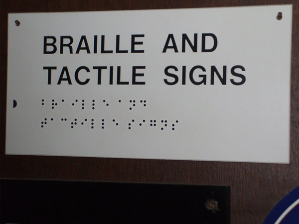 ADA braille sign door plate stainless steel  restroom toilet sign door sign