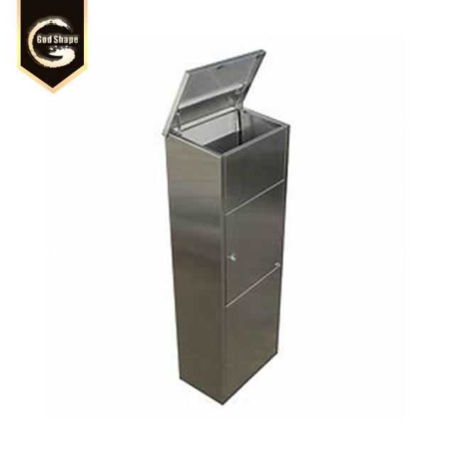 Large Metal Outdoor Apartment Waterproof Free Standing Letterbox Parcel Drop Mailbox Lock