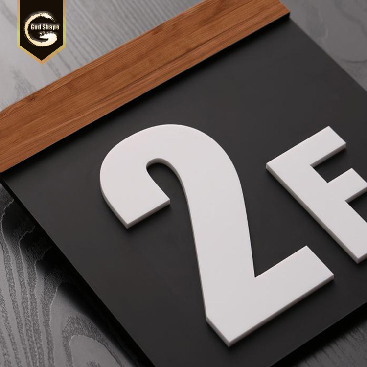 Wall-Mounted Signage Acrylic Signboard  Floor Number Floor Sign Plate Customized Series Letter Number