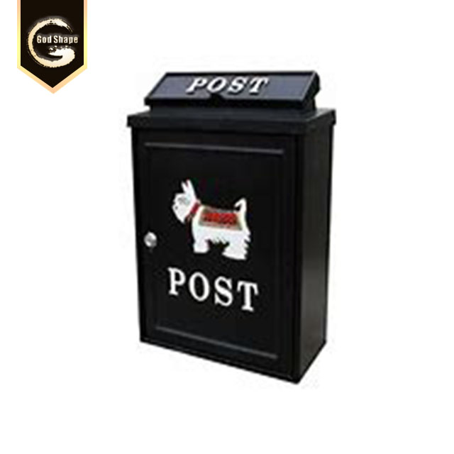 New design Red metal mailbox vintage mailbox cast iron steel mailbox