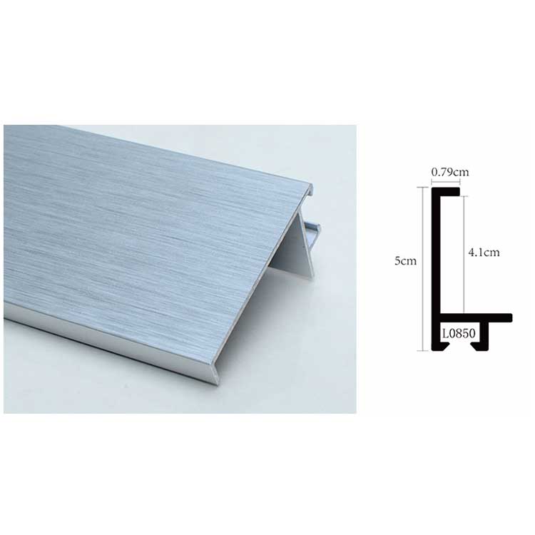 Extruded aluminium profile for mirror frame polishing and brushed picture frame poster frame