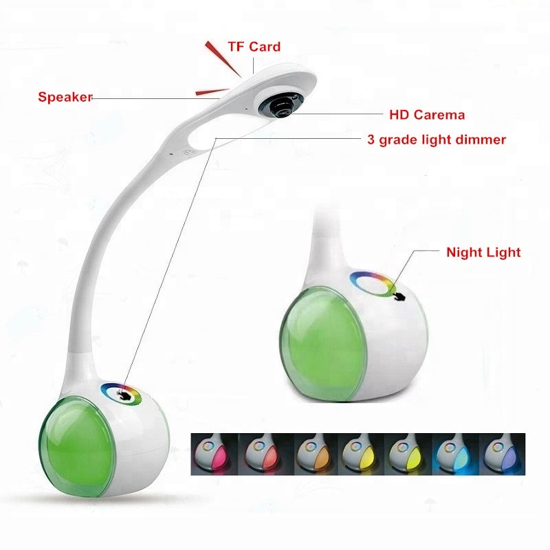 A remote tutor children learn smart parent-child desk lamp with IP camera