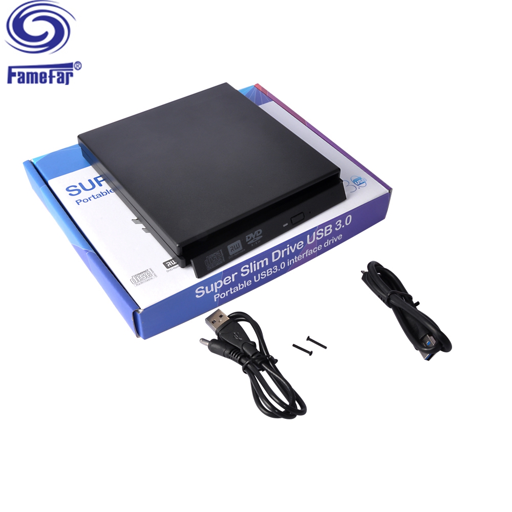 Factory Selling External USB driver dvd 3.0 9.5 mm externo RW CD Writer Slim Optical Drive