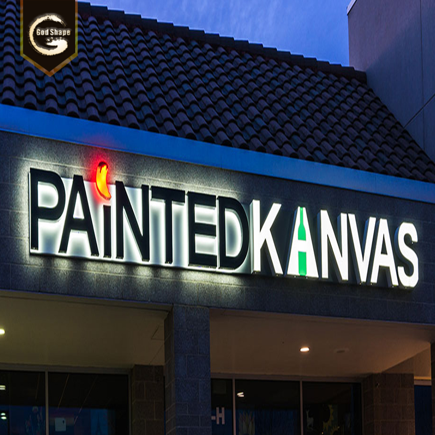 Waterproof illuminated signage Board Led Alphabet raised up Letter Outdoor Backlit Letter