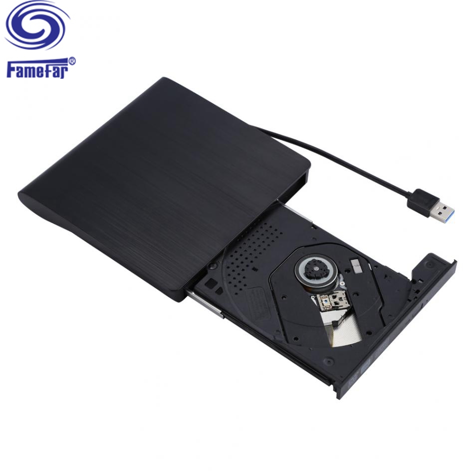 Portable Slim usb cd dvd drive External DVDROM DVDRW Burner Writer For Laptop Netbook PC