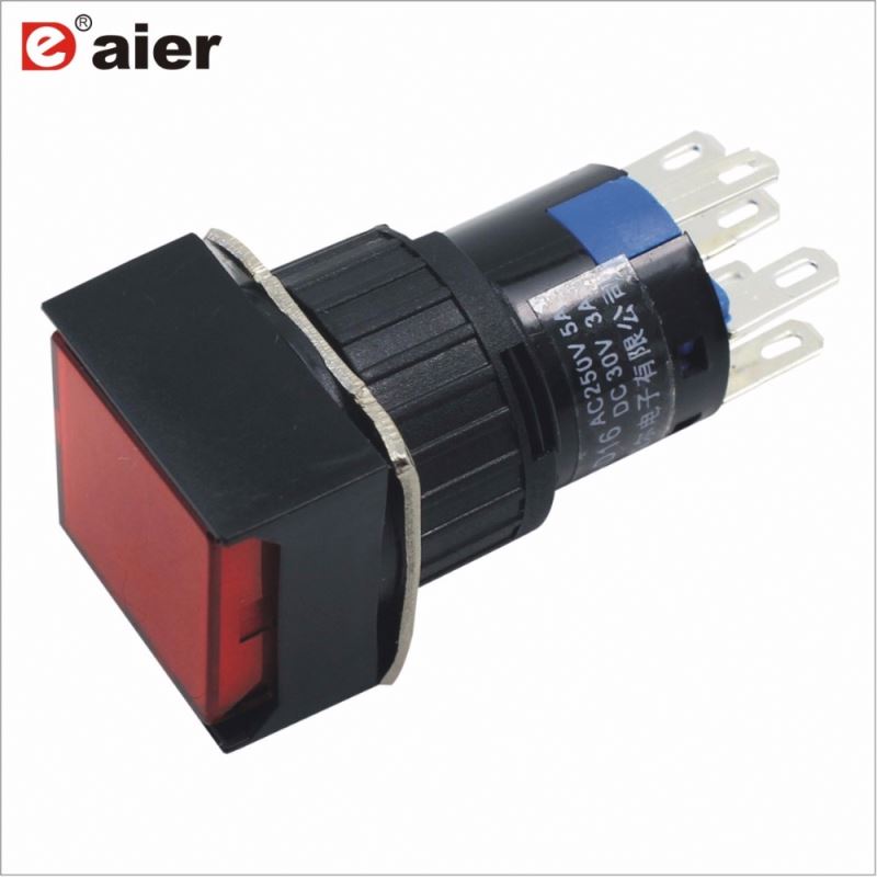 High Quality 16mm Square Led Air Switch Push Button