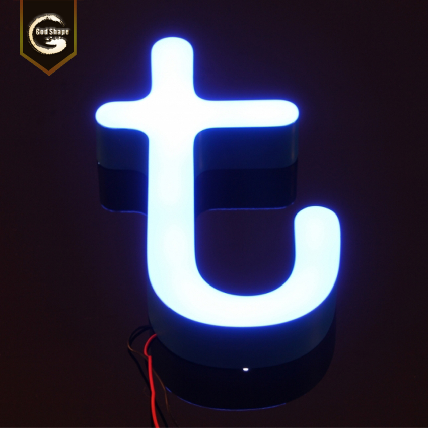 Custom waterproof led letter signs outdoor resin sign channel letters