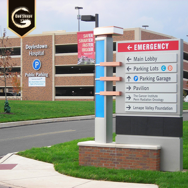 GS China Custom Large Signage Acrylic Guidance Sign