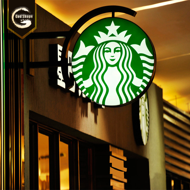 Advertising Wall Mounted Double Sided Round Light Boxes Led Light Box Sign For Advertising