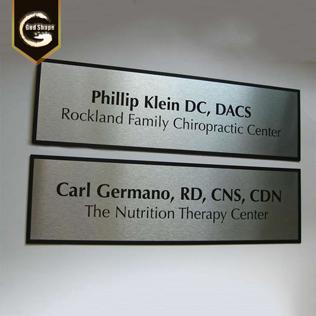 Wall Mounted Door Name Plate Restroom Toilet Signage Door Office Sign