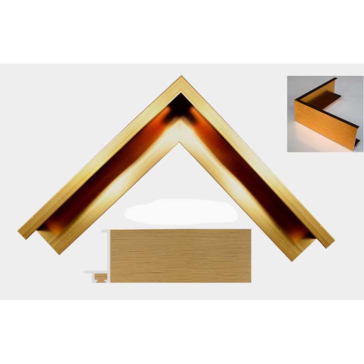Gold A1 A3 A4 size snap Aluminium frame Profile for Poster Picture Photo Frames