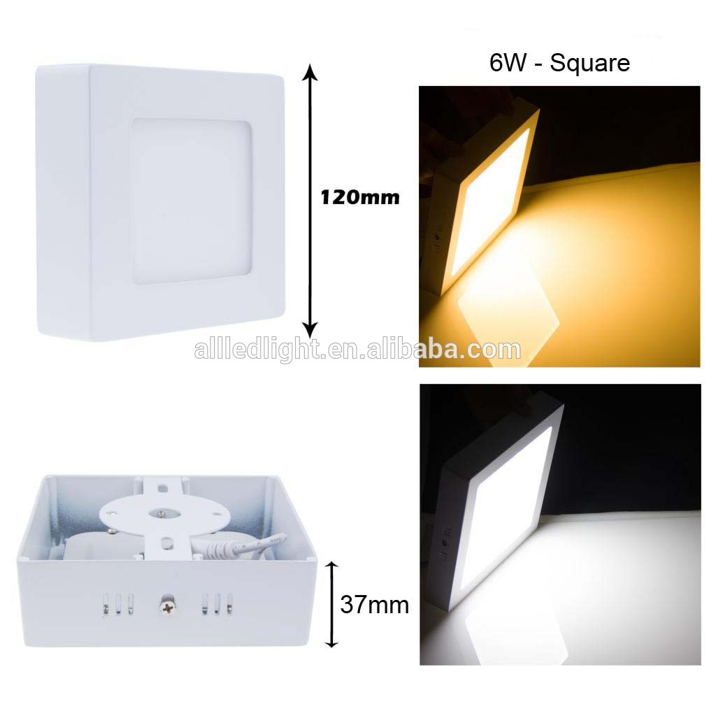 Wholesale Super bright 6w / 12w / 18w surface mounted led ceiling light panel